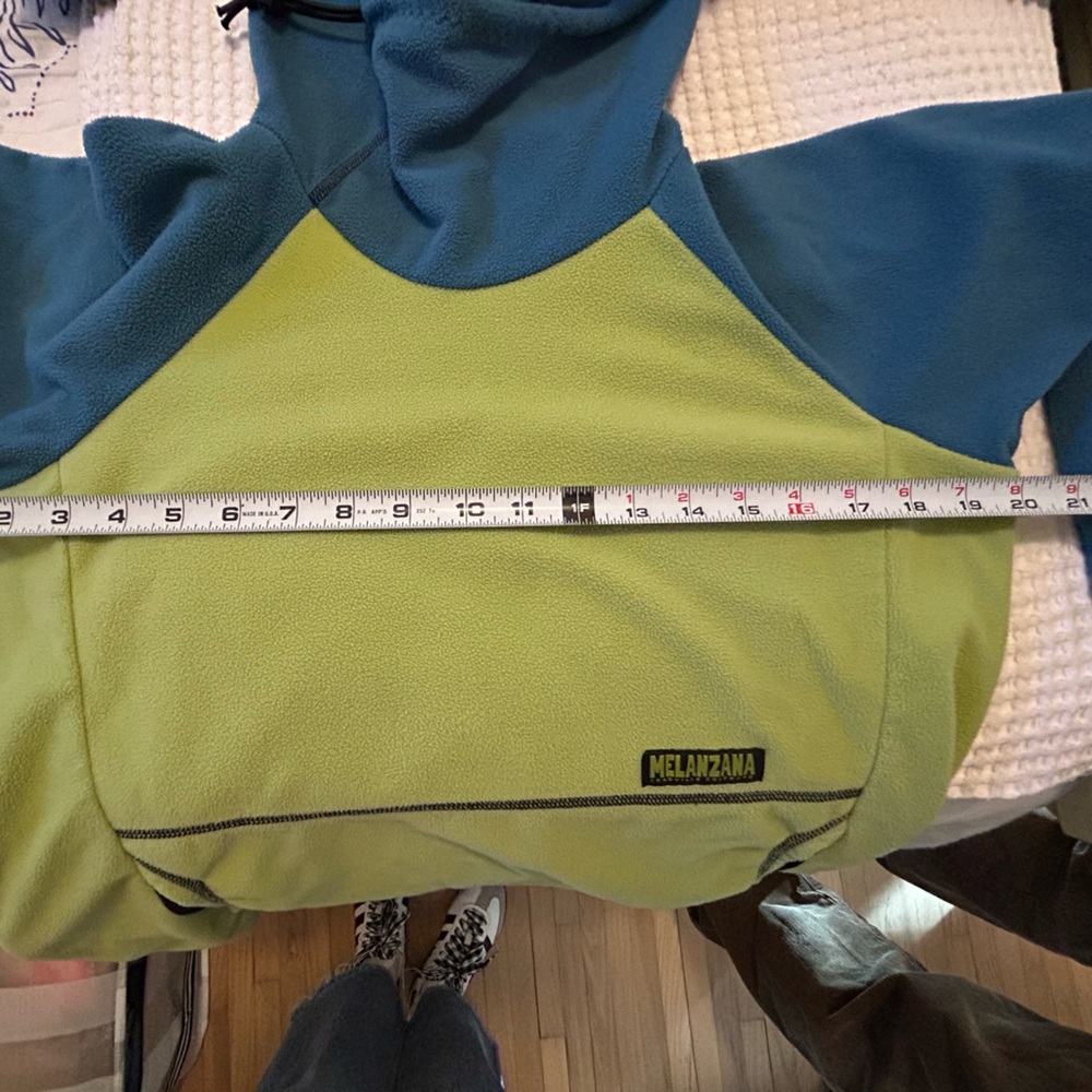 Melanzana Blue and Green Fleece Pullover - Picture 6 of 7